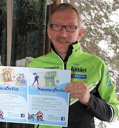 Martti Vainio odottaa SuomenSelän Satasen hiihtoon runsaasti suksenkuljettajia. Nekin, jotka eivät vielä ole aktiivista hiihtokautta aloittaneet, ehtivät hiihtää hyvän pohjan, kun tapahtumaan on vielä runsaat kolme viikkoa.