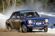 Arto Uusi-Rannan vuoden 1974 Escort BDA on ainoa laatuaan kotimaan Historic-rallisarjan kisoissa.