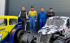 Kuvassa vasemmalta oikealle: Kukkola, Hertén, Mattila ja Rantala. Kuva: APR Competition Oy