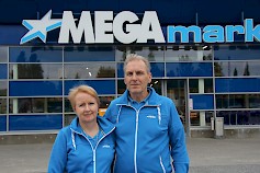 Sirpa Heikkisen ja Kari Ketolan luotsaama Keuruun Mega on toiminut nykyisissä liiketiloissa reilut kuusi vuotta.