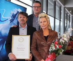Kuvassa vasemmalta Jouni Koskinen, Petri Kivelä sekä Helena Balac. Kuva: Ilkka Nisula