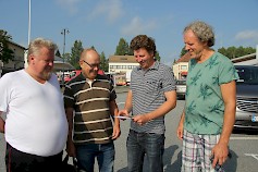 Parkanon Superlauantain tapahtumia esittelivät Timo Tuomisto, Hannu Raitio, Tomi Tuomisto ja Ari Tuomisto.