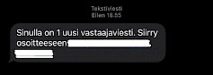 Sinulla on 1 uusi vastaajaviesti. Siirry osoitteeseen...,