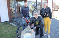 Sami Pasanen, Jorma Tuhkanen ja Liis Ranta-Knuuttila odottavat runsaasti kävijöitä lauantaina ”Tutustu pyörään” -tapahtumaan.