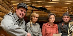 Konsertin esiintyjät Jarkko Järvenpää, Tarja Kultavuori, Arja Piilo ja Timo Pyylampi