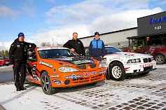 Juha Ahoketo (vas.), Lauri Ahoketo ja Jaakko Ollikkala nostivat Team Pohjankyrön UA:n F-cupin tiimimestaruuden kärkipaikalle talvikauden päätteeksi. (Kuva: JiiVee Korpela)