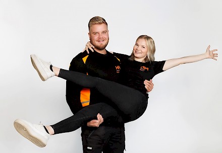 Ville Kräkin ja Maarit Pellikka.