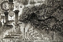 Kuva: Osa Simo Hannulan teoksesta "Ennus". Etlan tilaama originaaliteos vuodelta 1989. Ennus on myös Etlan juhlavuoden 2026 merkkiteos ja teoksen visuaalisuus näkyy monin tavoin ensi vuoden aikana.