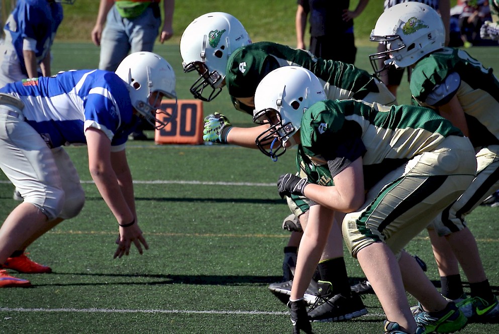 Crocodilesin U13-joukkue pelaa seitsemällä pelaajalla seitsemää vastaa, joten pelikirjasta löytyy jo paljon eri vaihtoehtoja. Kuva: Jussi Mustikkamaa