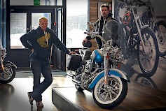Timo Palmi on tyytyväinen Bikeshown yhteistyökumppaneihin, joista yksi on Moto-Seinäjoki. Kuva: Jussi Mustikkamaa